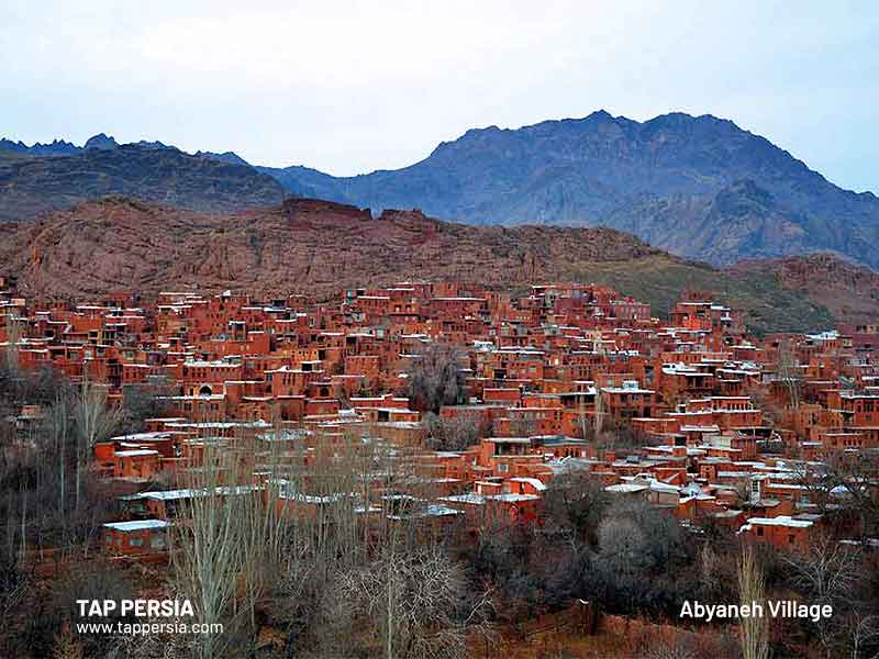 Historic Abyaneh Village A Village In Red Tappersia